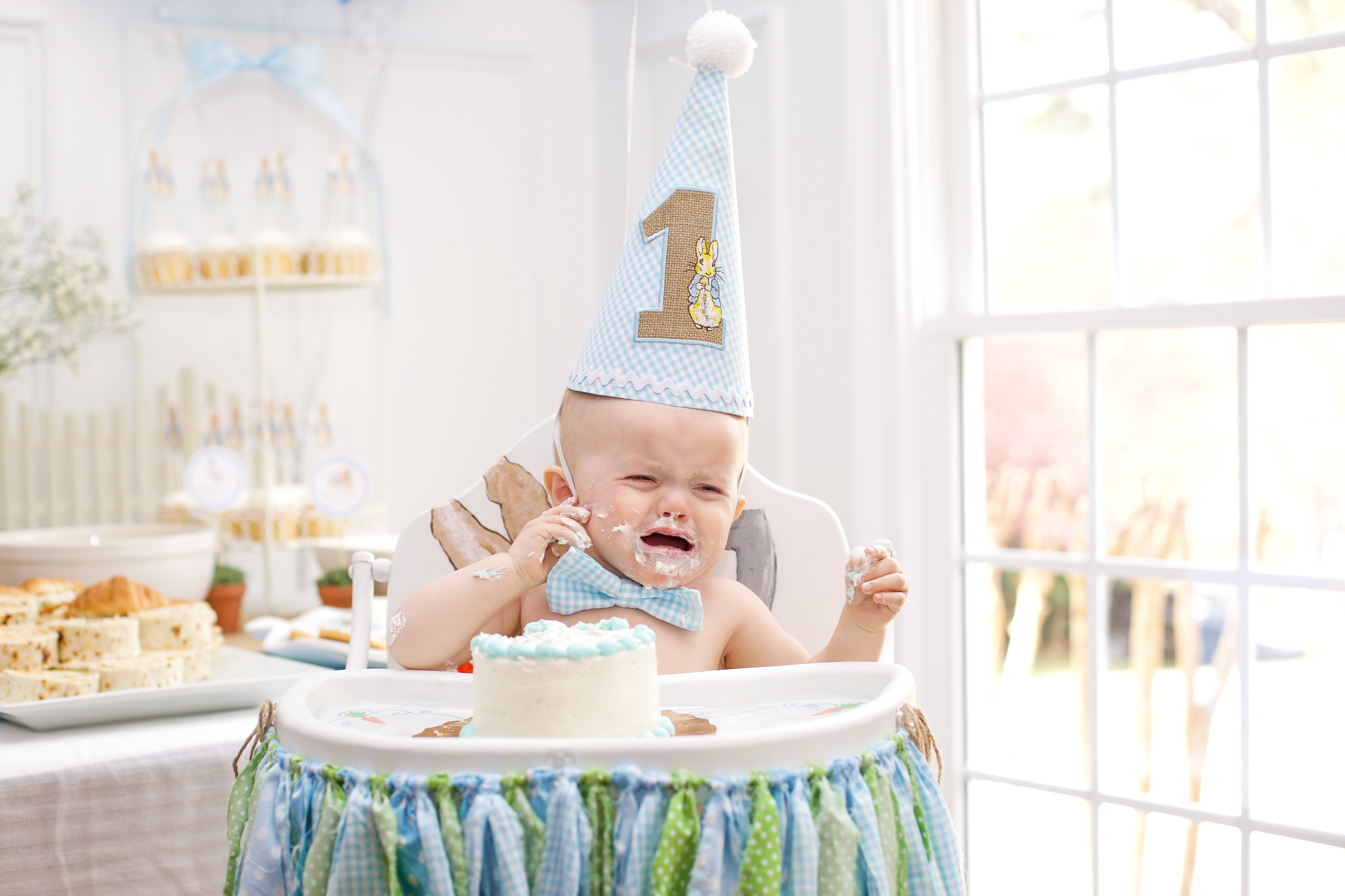 Peter Rabbit Themed First Birthday Party - Home and Hallow