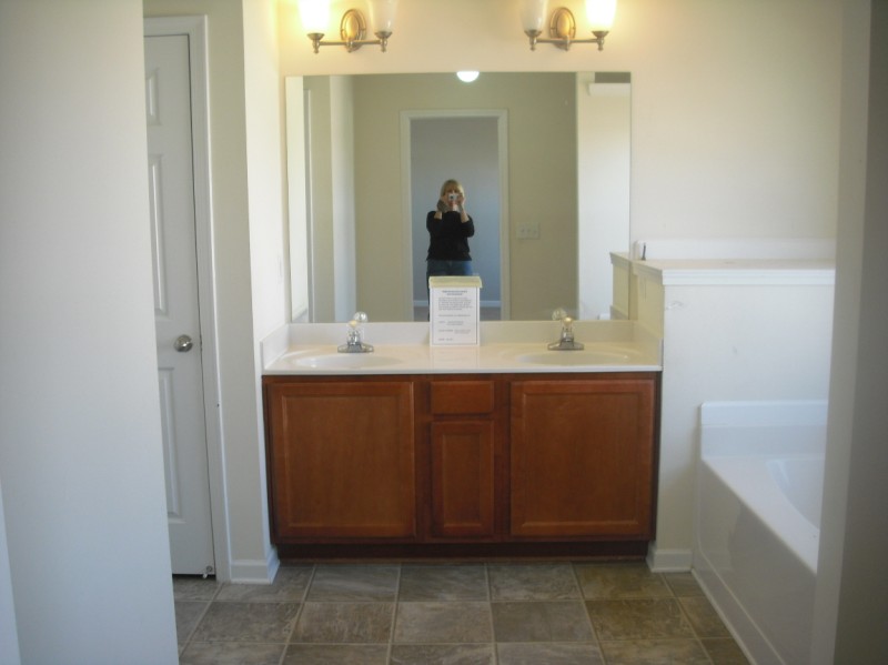 How To Frame A Builder Grade Bathroom, Adding A Frame To Mirror