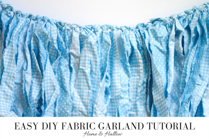 easy diy fabric garland tutorial