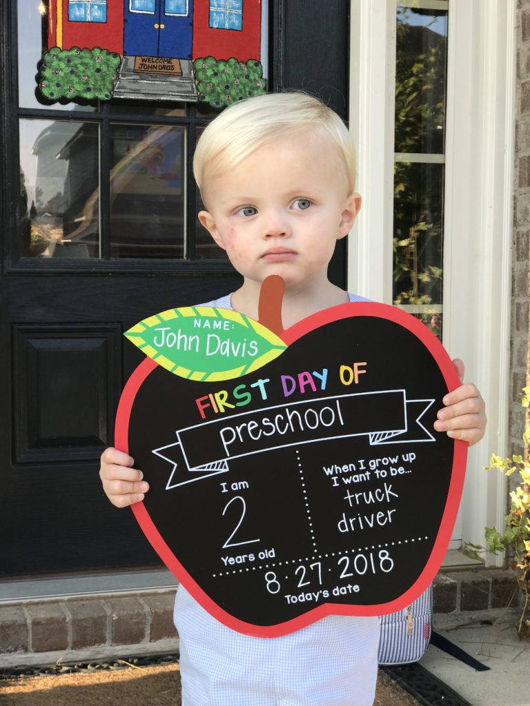 first day of school printable