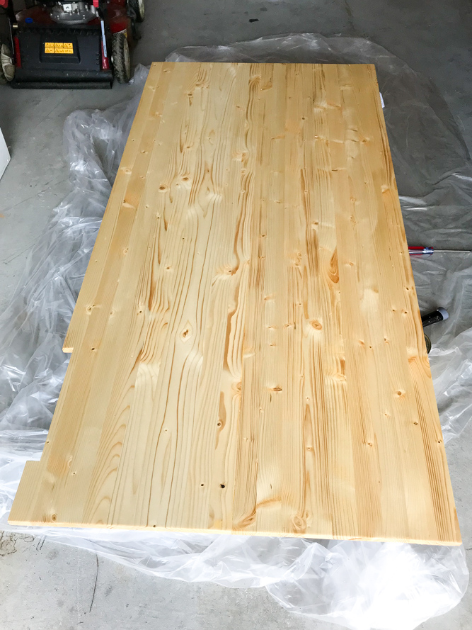 DIY wood countertop