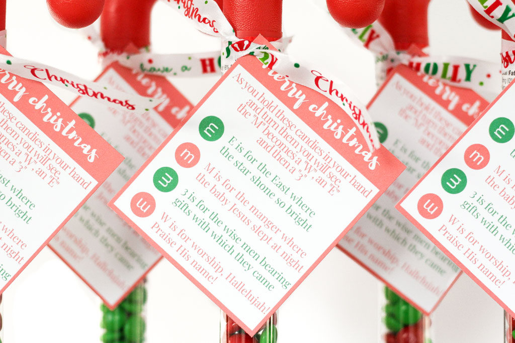 M&M Christmas poem Christmas story free printable