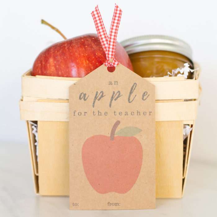 First Day of School Teacher Gift with Free Printable - Home and Hallow