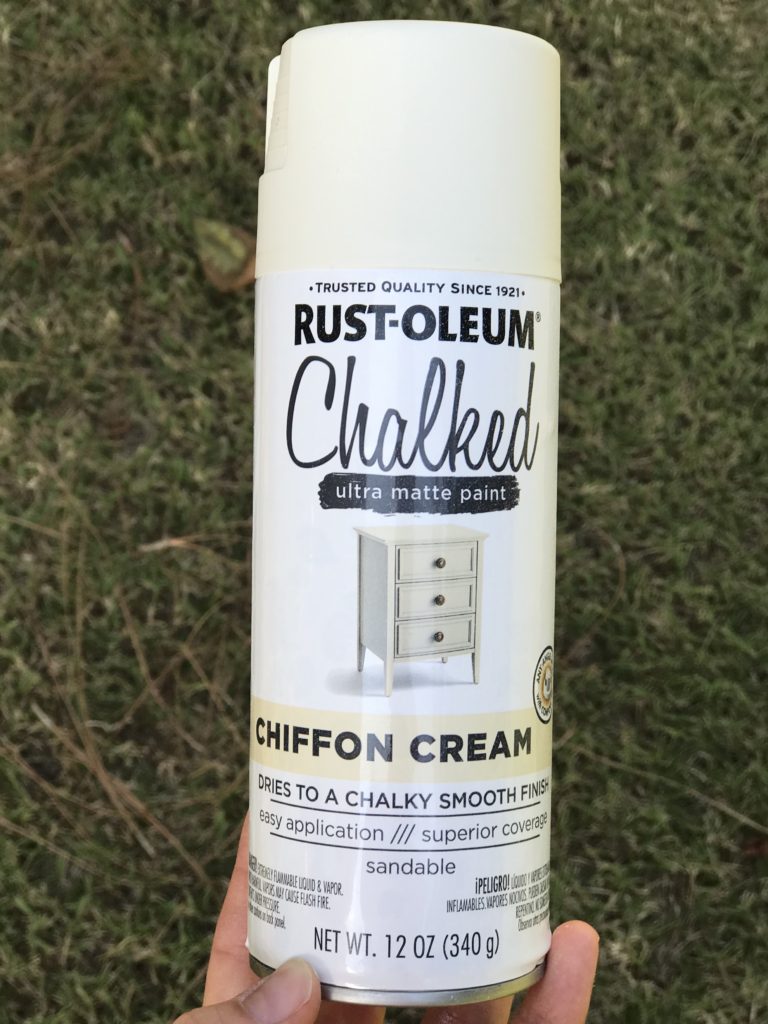 rustoleum chalked spray paint