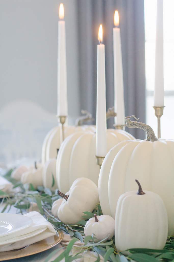 Neutral Fall Tablescape - Home and Hallow
