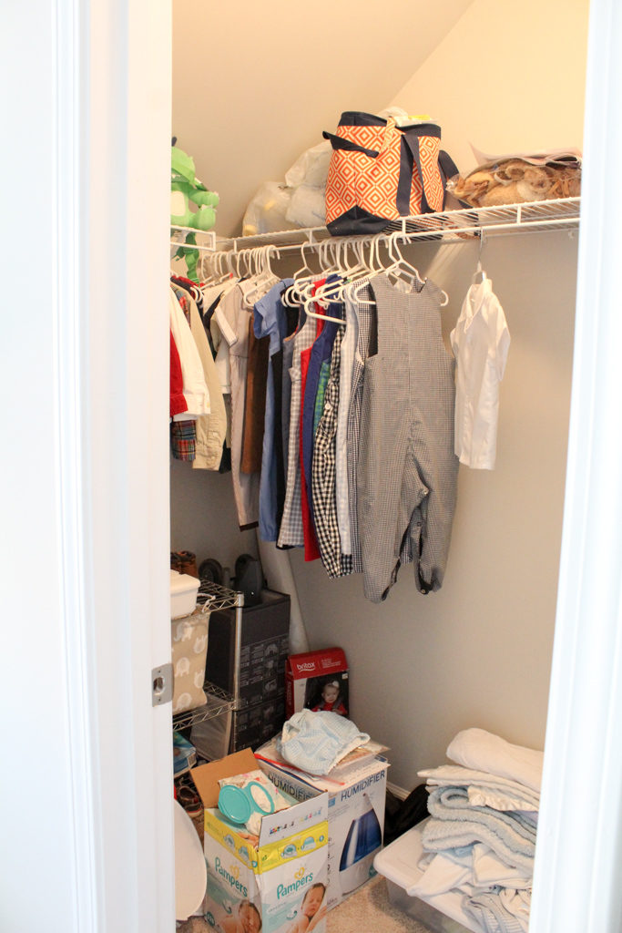 One Room Challenge Week 3 :: DIY Nursery Closet Shelving