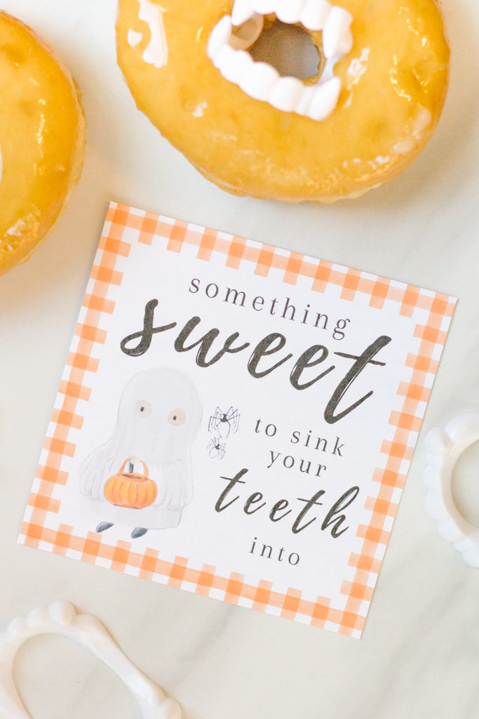 free halloween printable something sweet to sink your teeth into vampire teeth