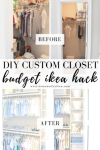 Easy DIY Custom Closet: Budget Ikea Hack - Home and Hallow