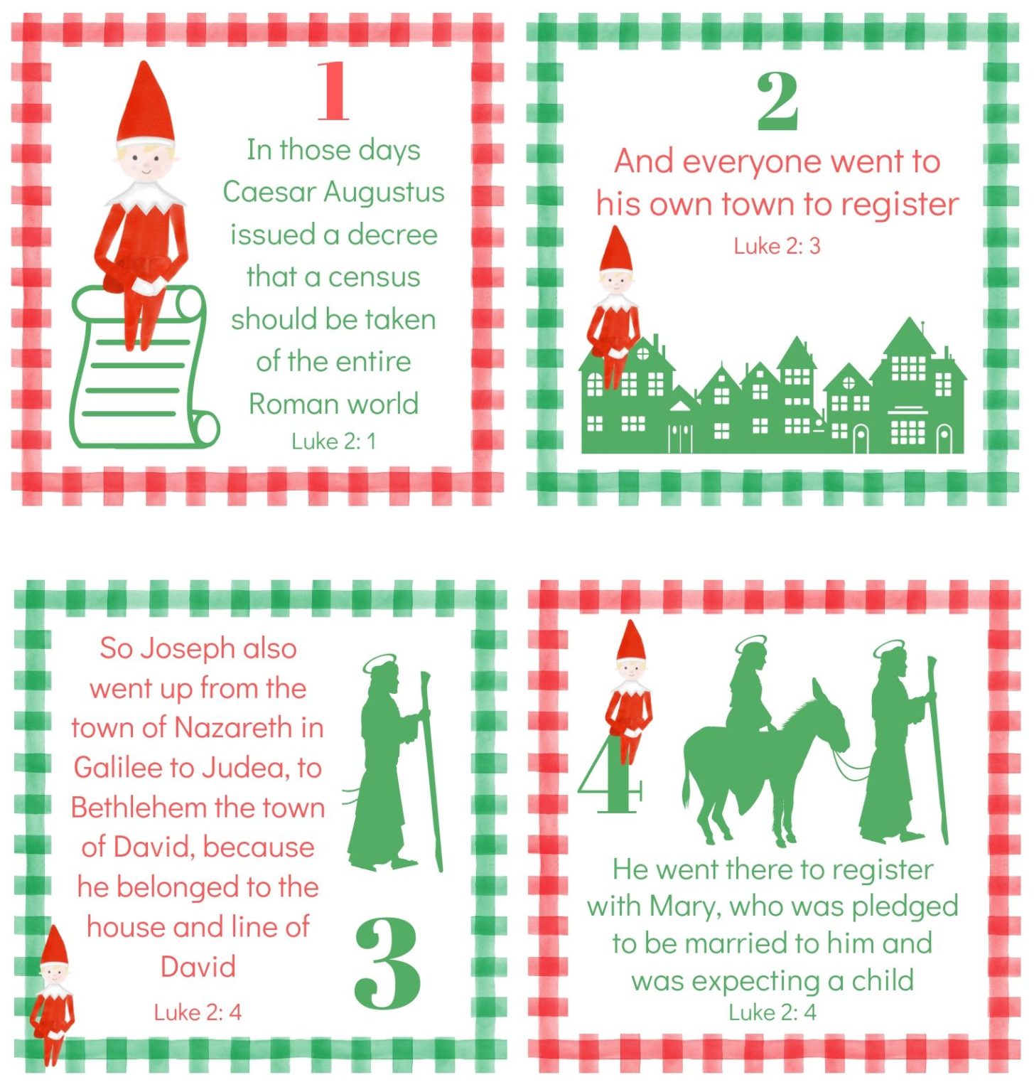 Jesus-Centered Elf on the Shelf with Daily Scripture Cards - Home and ...