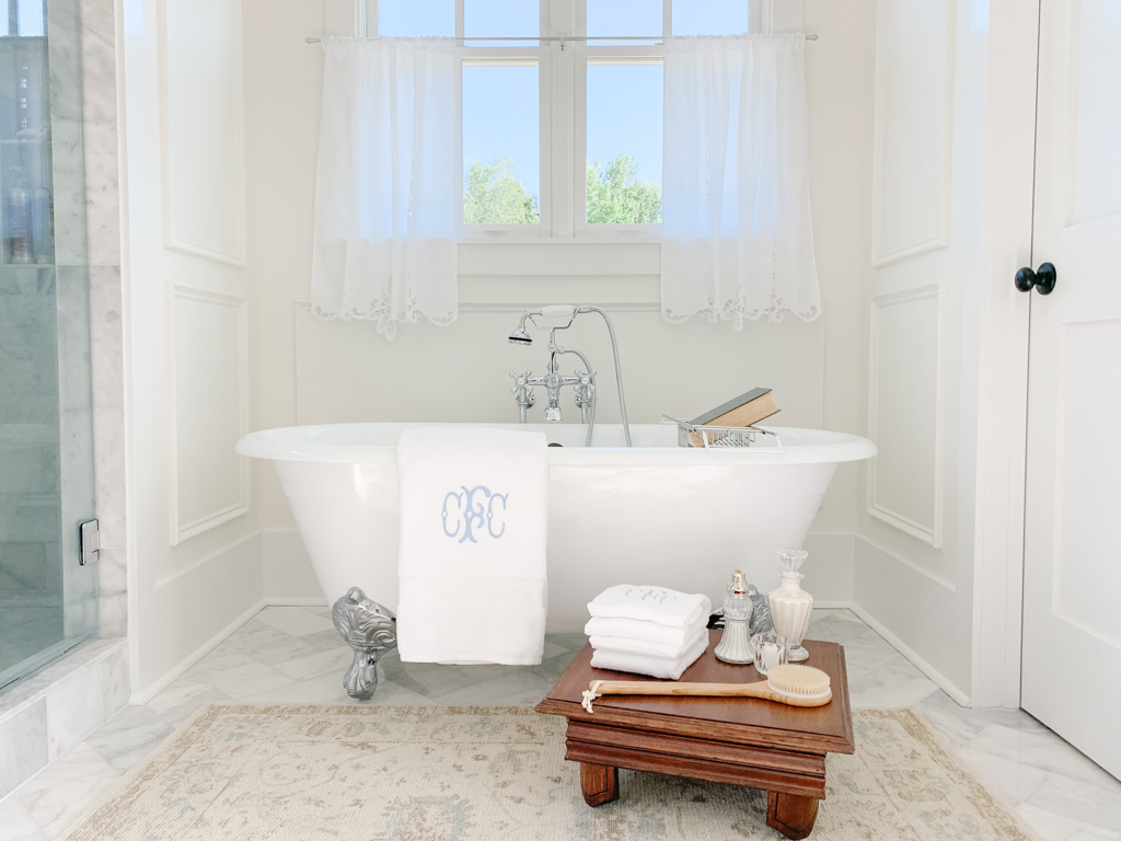 The Vintage Clawfoot Tub: A Peek Into Our Master Bathroom - Home and Hallow