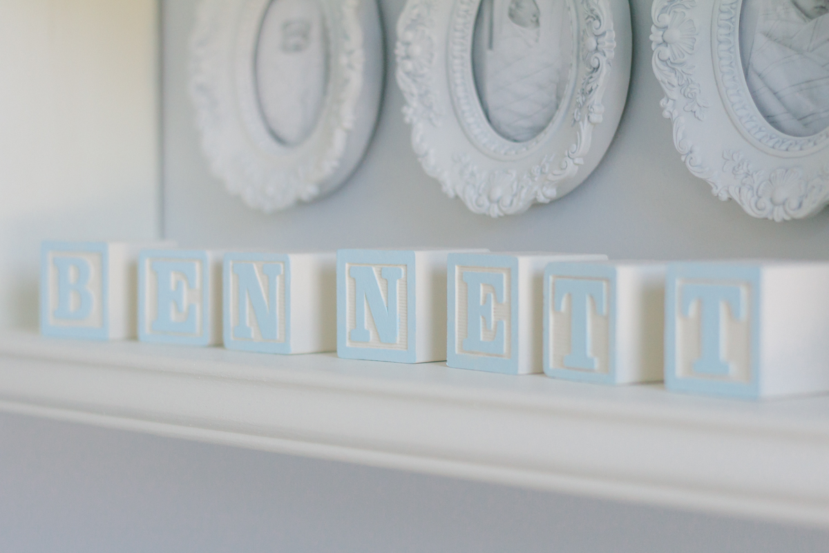 Traditional Blue and White Classic Baby Boy Nursery - Home and Hallow