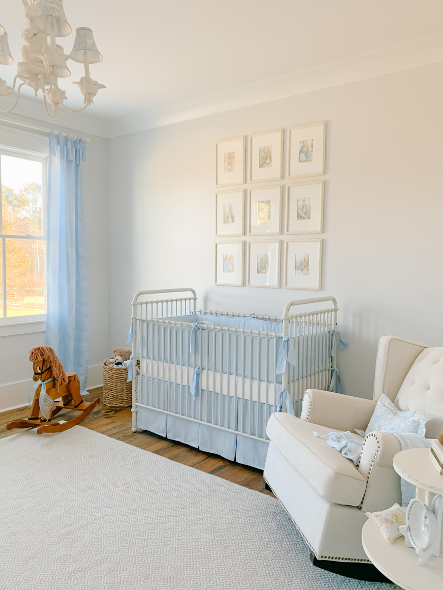 Traditional Blue and White Classic Baby Boy Nursery - Home and Hallow