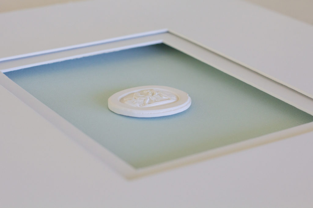 picture of a diy framed intaglio