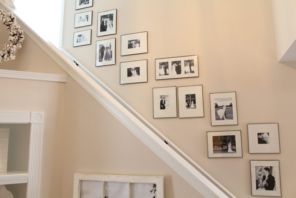 diy wall art gallery wall going up a staircase is an easy diy wall decor idea