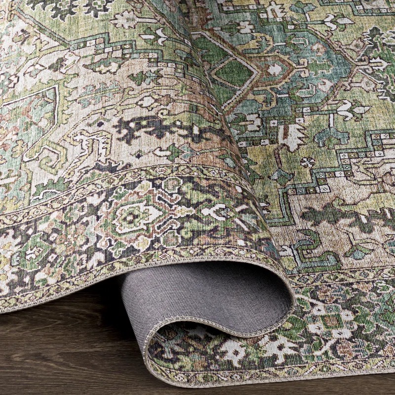 green oriental affordable rugs that looks expensive