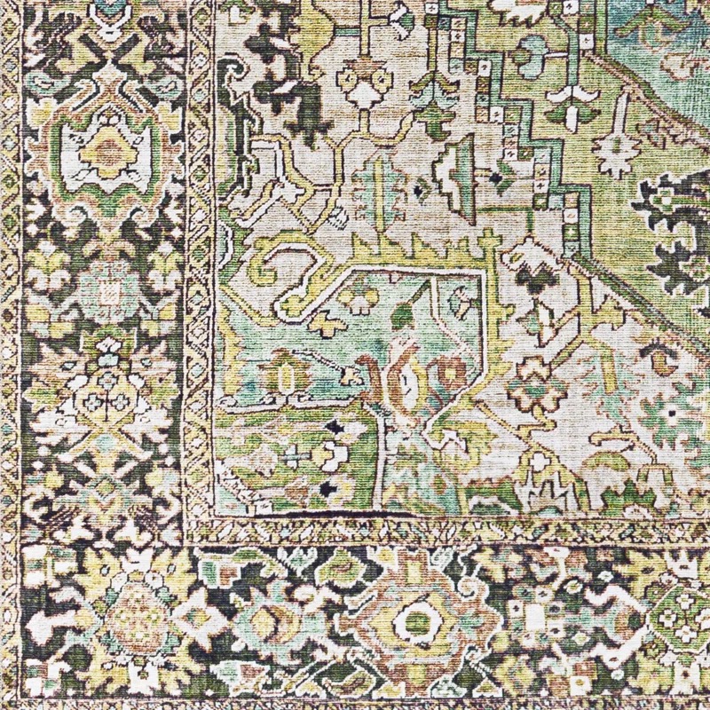 green oriental affordable rugs that looks expensive