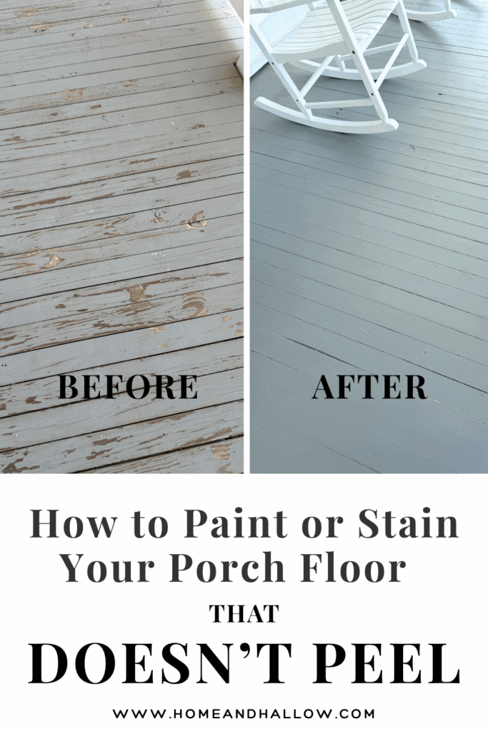 how to paint or stain your porch floor that wont peel